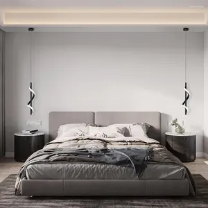Pendelleuchten Nordic Spirale Kronleuchter Minimalistische hängende LED Moderne Atmosphäre Metall für Wohnzimmer Esszimmer