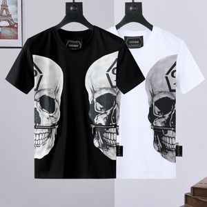 24ss Plein Bear t Shirt Mens Designer Tshirts Brand Clothing Rhinestone Pp Skull Men T-shirt Round Neck Ss with Crystals Hip Hop Tshirt Top Tees 161237