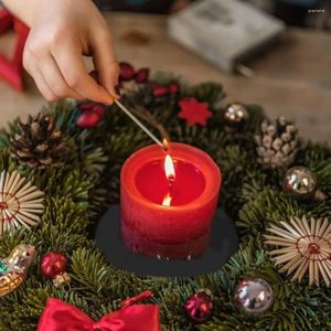 Candle Holders Rustic Christmas Holder Electroplated Metal Diy Home Decor With Wrought Iron Tray For Festive