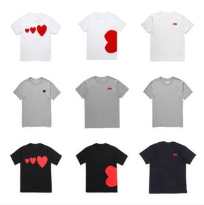 Play Mens t Shirt Designer Red Commes Heart Women Garcons s Badge Des Quanlity Ts Cotton Cdg Embroidery Short Sleeve B6