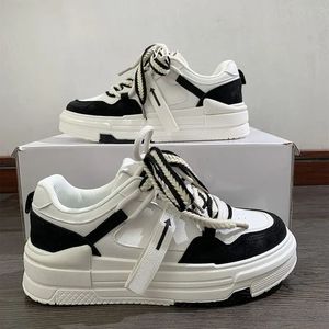 Terlik Beyaz Kadın Platform Spor Ayakkabıları Spor ayakkabıları Kawaii Vintage Vulcanize Sıradan Kore Moda Harajuku Tenis Kadın Daireler 231123