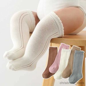 Kinder Socken Neue Baby Jungen Socken Kniehohe Socken Weiche Baumwolle Kleinkinder Kinder Mädchen Lange Socken Aushöhlen Kinder Socken für 0-3 Jahre