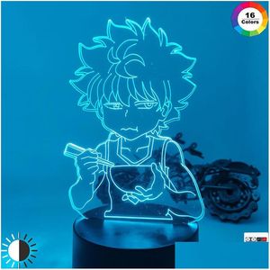 Toys Light Light for Kids Bedroom Decor HXH Night Gift Acrílico Neon 3D Lâmpada de Natal Kiltua Kiltua Diy Ano Novo Drop Delivery Gifts Dhtp6