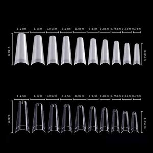 False Nails 500 C Curve French Nail Tips Home DIY Manicure Accessories