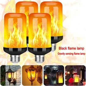 LED E27 dynamic flame effect bulbs Multi-mode creative corn lamp decorative lamp bar hotel restaurant party