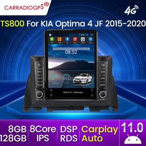2 DIN 4G LTE Android 11, tudo em um jogador de rádio multimídia para Kia Optima 4 JF 2015-2020 Carro DVD GPS System inteligente