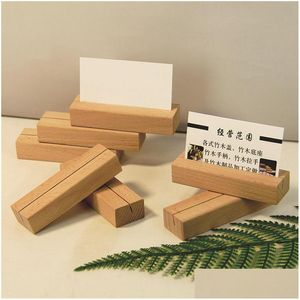 Other Festive Party Supplies Wooden Place Card Holders Table Numbers/Sign Holder Wood Display Stands For Name Tags Pictures Reserv Dht1W