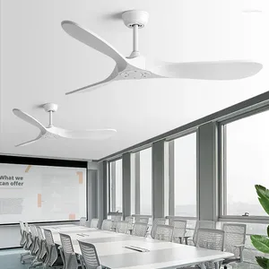 52Inch Ceiling Fan Without Lamp Modern Industrial Style Strong Winds DC Remote Control Electric 110V 220V