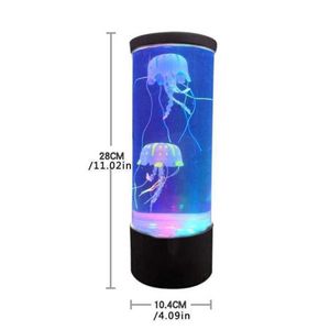 Medium jellyfish lamp LED color changing home decoration night light Jellyfish Aquarium Style Led Lamp 201028247h