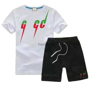 2 7 Years Kids Designer Clothing Sets Summer High Quality T shirt Pants Set Printing Children 2 Piece 100% Cotton Clothing Baby Boys Girl Fashion