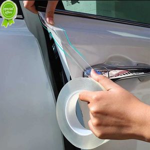 Car Door Anti Scratch Transparent Nano Tape Protector Stickers Auto Trunk Sill Scuff Protective Film Auto Decoration Accessories