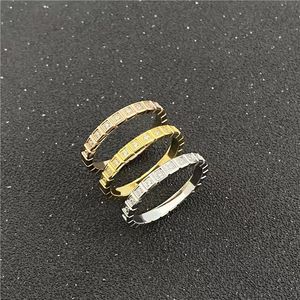 Designer-Ring, Goldring, plattiert, 18 Karat Roségold, Öffnung mit eingelegtem Diamant, halber Hochzeitstag, für Damen, Designer-Schmuck