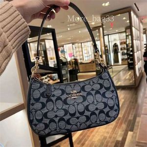 2023 Nova bolsa jeans nas axilas perfumada de ombro único crossbody Teri Double Womencode