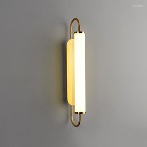 Wall Lamps Long Sconces Glass Lamp For Reading Smart Bed Led Light Bedroom