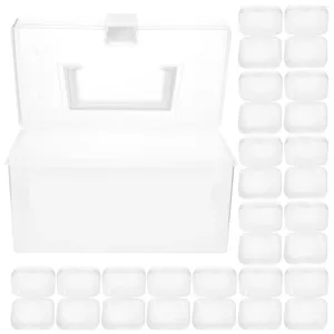 Jewelry Pouches Mini Storage Cases Small Bin Lid Plastic Organizer Pp Portable Student Bins