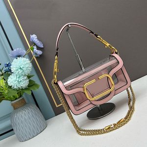 Mini borsa con patta Borsa con manico superiore Borsa a tracolla con catena scorrevole Borsa da donna firmata Borsa di lusso Borsa a tracolla Borsa da pranzo in pelle trasparente Borsa tote Pochette retrò di Halloween