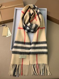 ブランドカシミアデザイナースカーフ、冬の男子と女性の長いスカーフ、ファッショナブルでクラシックな格子縞のケープ