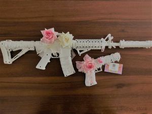 Gun Toys Lolita Gothic Toy Gun Model Cannot Shoot Pink Cute For Girls Cosplay Accessories Decoration Photo Prop Outdoor