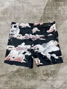 Shorts de grife masculino shorts moda geométrica impressão camisa de boliche curto havaí floral camisas casuais homens slim fit manga curta variedade masculina curta carta seda US S-XL