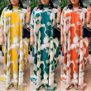 Roupas étnicas Elegantes vestidos maxi africanos para mulheres 2023 PLUS TAMANHO PRIMEIRA KAFTAN MULIMENTE ETANTE VESTIME