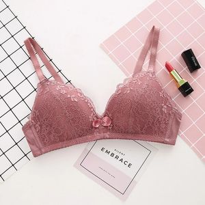 Sutiã multi cor sexy roupa interior sem costura sutiãs fino push up lingerie sutiã sem fio abc cup grande topo bralette menina moda 231124