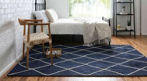 Carpets Rug Natural Jute Hand Braided Style Runner Rustic Look Outdoor Decor Blue Rugs For Bedroom And Living Room Decoration