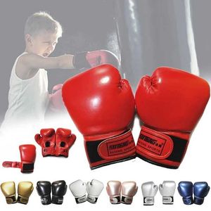 Protective Gear 3-10 Yrs Kids Boxing Gloves for Kid Children Youth Punching Bag Kickboxing Muay Thai Mitts MMA Training Sparring Gloves HKD231124