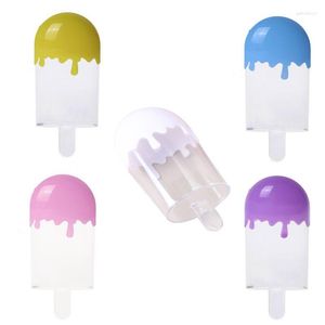 Gift Wrap 12 Pieces Ice Cream Shaped Candy Box Plastic Treat For CASE Clear Bo