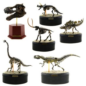 Deko-Objekte Dinosaurier-Skelett ABS Montage Dinosaurier Spielzeug Modellbausätze Sammlung Jurassi Park Trex Schädel Dekoration Handwerk 230422