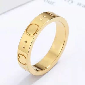 Rose Gold 2024 Designer Rings Mens Hip Hop Woman Love Par Ring Engagement for Women Luxury Jewelry Retro 925 Silver Letter Anelli Ringe G G