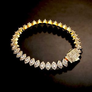 8MM Hot Selling God's Eye Hip Hop Tennis Bracelet Necklace Full Iced Out Cubic Zircon Clustered Spring Buckle For Men Women Personalized Wrist Jewelry Wristband