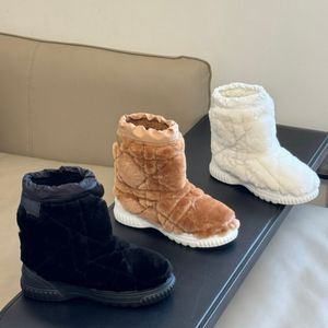 Najwyższej jakości podwójne futro zintegrowane buty śniegu
