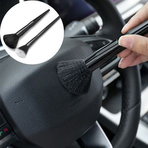 2PCS Car Brush Ultra-Soft Detailing Brush Super Soft Auto Interior Detail Brush with Synthetic Bristles Car Dash Duster Brush