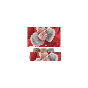 Fingerless Gloves Women Artificial Faux Fur Cuff Oversleeve Wrist Wristband Windproof Arm Warmer Sleeves Drop Delivery Fashion Acces Dhjsh