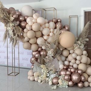 Украшение вечеринки 1 Set Retro Color Balloons Diy Arch Garland Kit Champagne украшения абрикосо