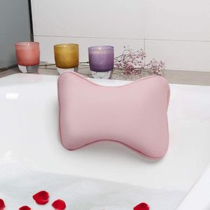 Pillow Head Rest Non-slip Cushioned Bath Tub Spa 3D Mesh Bathtub With Suction Cups For Neck Back Bathroom Supply