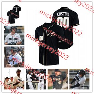 Curtis Washington Purdue Boilermakers Maglia da baseball Troy Viola Paul Toetz Evan Albrecht Cam Thompson CJ Valdez Mike Bolton Purdue Maglie Uomo Cucite su misura