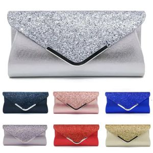 Abendtaschen Abendtasche Damen Glitzer Umschlag Clutch Geldbörse Sling Taschen für Damen Luxus Monochrom Messenger Bags 231123