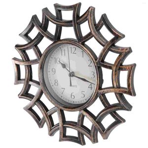 Wall Clocks Living Room Clock Retro Silent Non Ticking Decorative Office Kitchen Black Vintage European