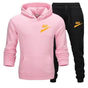 Nya män Fashion Tracksuit Men's Brand Logo Print Long Sleeve Hoodie Sports Pants Set Pullover Tröja Tops and Jogging Pants Casual Outfit