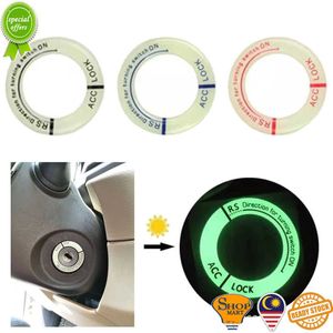 Car Stickers Luminous Ignition Key Ring Cover Sticker Decals Auto Glow In Dark Key Hole Starter Decal Car Accessories 3 Colors