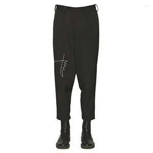 Men's Pants Casual Japanese Autumn Dark Wind Miyazawa Rihui Hand-painted Embroidered Straight Tube Trousers Women