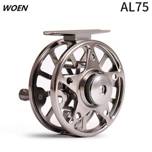 Woen toda a liga de alumínio Fly Fly Wheel Speed ​​Ratio: 1: 1 AL75 Equipamento de pesca de roda de gelo