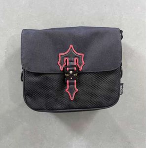 Axelväskor Trapstar London Women Men Zipper Casual Outor Oxford Tyg Hip Hop Fashion Harajuku College Style Messenger Bag Tidal Flow Design YI902