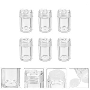 Storage Bottles 6 Pcs Compact Powder Dispenser Container Simple Loose Bottle Glitter Refillable Plastic Miss