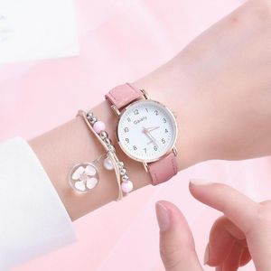 Orologi da polso da donna, orologio al quarzo, bracciale, set, regalo per ragazze, studente di moda, alla moda con per