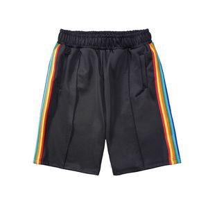 Pantaloncini da uomo Pantaloncini firmati da uomo per uomo Pallacanestro Donna Donna Rilassato Lunghezza al ginocchio allentata Lettera Casual Streetwear Summer Beach Stripe Brim 20ss Man Short