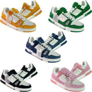 Network Sports Shoes Trainer Fashion زوجين أحذية أصلية من الجلد منخفض أعلى مسطح أحذية أحذية أحذية الحفلات