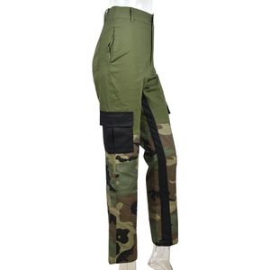 Designer Camo Pants Women Cargo Pants Spring Summer Camouflage byxor Fashion Stretchy Straight Pants Street Wear Bulk grossistkläder 9769