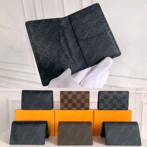 Designer-Portefeuille-Kartenhalter, Herren-Geldbörse, Damen-Geldbörse, kompakter Taschen-Organizer, modische kurze Herren-Geldbörse, Luxus-Mehrfach-Geldbörse, Schlüssel Damier PRPU dicky0750